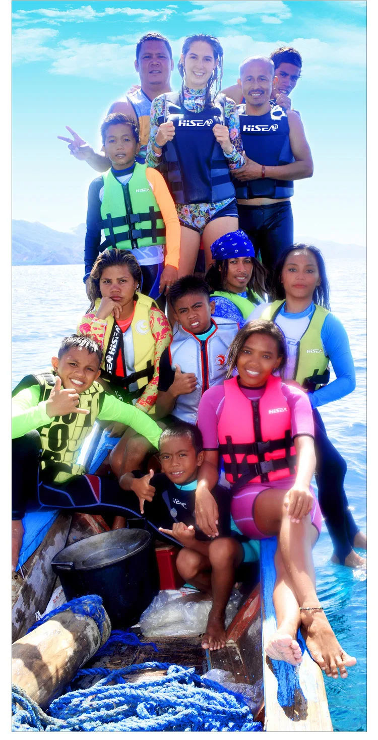 HISEA Профессиональный серфинг моторная лодка дрейфующий жизнь спасательный жилет куртка для взрослых/детей Рыбалка плавательный плавучий спасательный жилет плавающий жилет