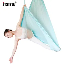 5 метров эластичность воздуха Йога гамак качели Многофункциональный Анти-гравитации пояса для йоги для тренировки йоги
