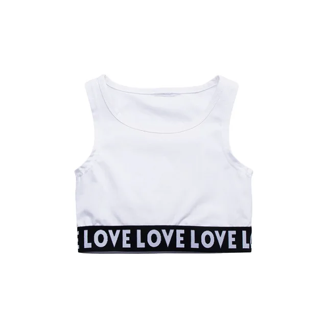 Tank Top Детская одежда в стиле хип-хоп детский танцевальный костюм в стиле джаз уличный весенне-летний комплект из свитера с брюками одежда для бальных танцев - Цвет: Tank Top