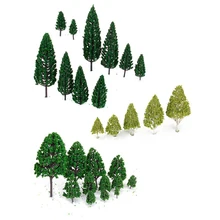Мини-набор деревьев декорации архитектурный пейзаж модели деревьев искусственное дерево поддельные растения для украшения дома Вечерние игры