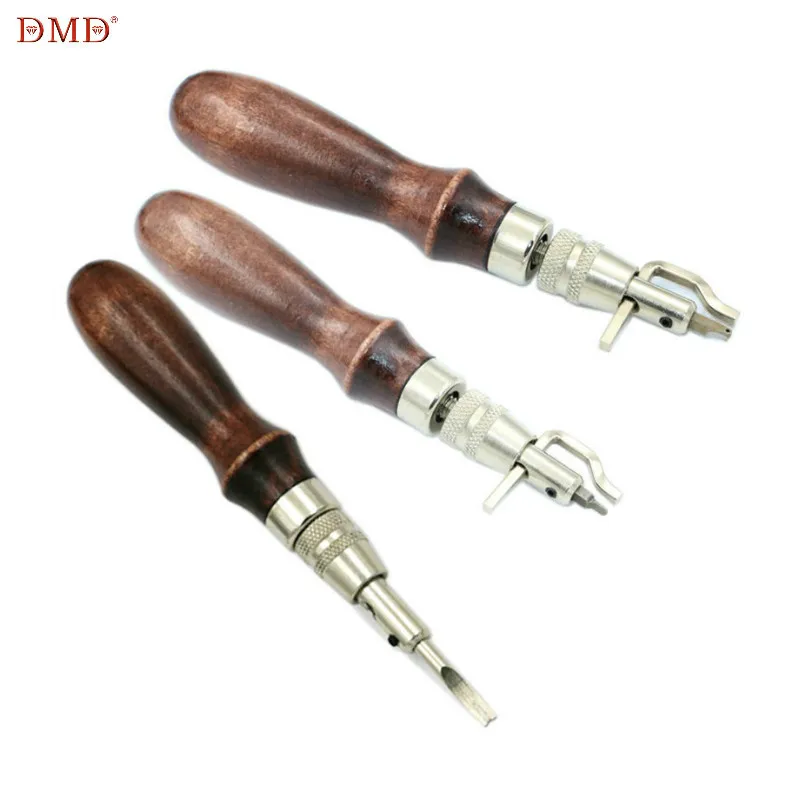 

7 In 1 Trencher Diy Handmade Tools Adjustable Edge Edger Leather Edge Line Punch Edger Trench Device Belt Puncher Set 132x23mm