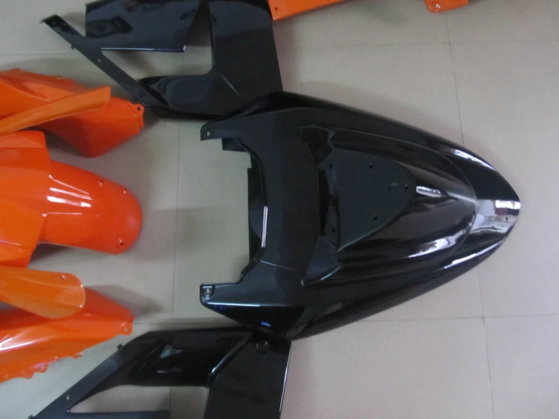 ABS 100% подходит для Kawasaki ZX10R 2004 2005 обтекатель Ninja kit ZX 10R 04 05 Матовый Черный Оранжевый