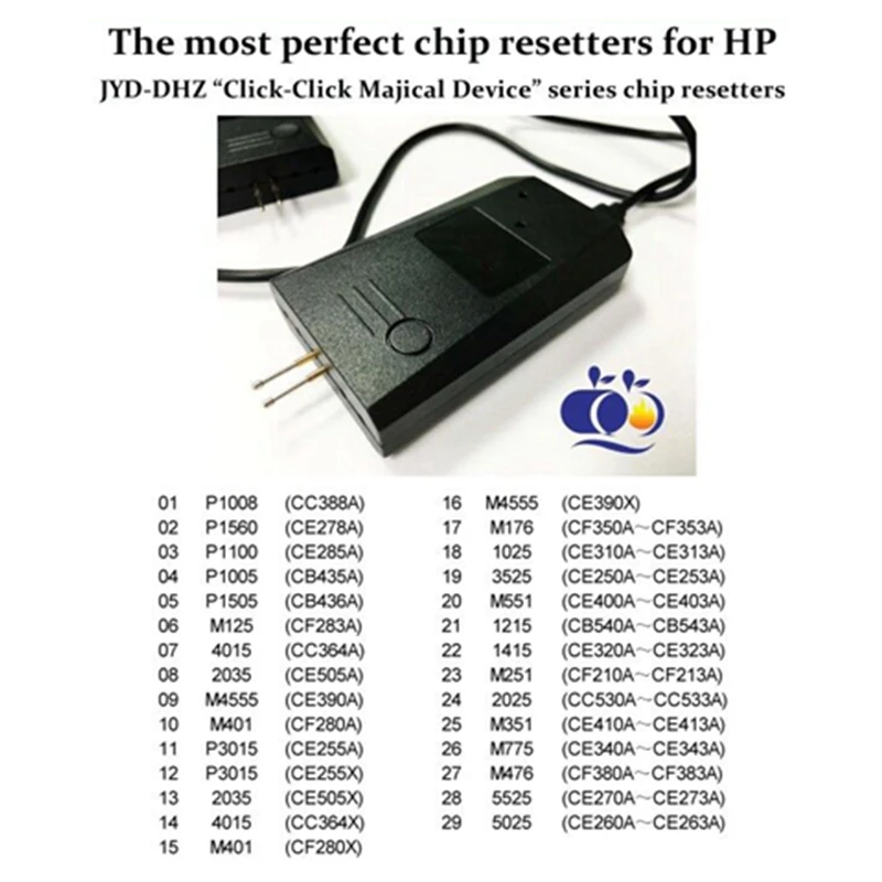 Magic Cartridge Chip Resetter DHZ11 for HP 78A 85A 35A 36A 83A 64A 05A 90X 80X 55A M176 M476 1025 3525 1215 1415 Chips