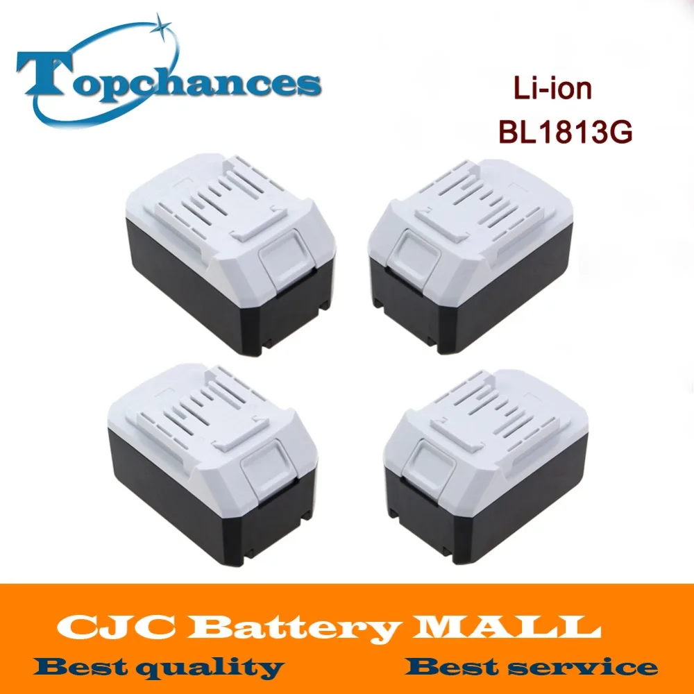 4PCS High Quality 18V 4.0Ah Li-ion Battery For Makita BL1813G DF457D HP457D JV183D TD127D UR180D UH522D CL183D Power Tool | Электроника