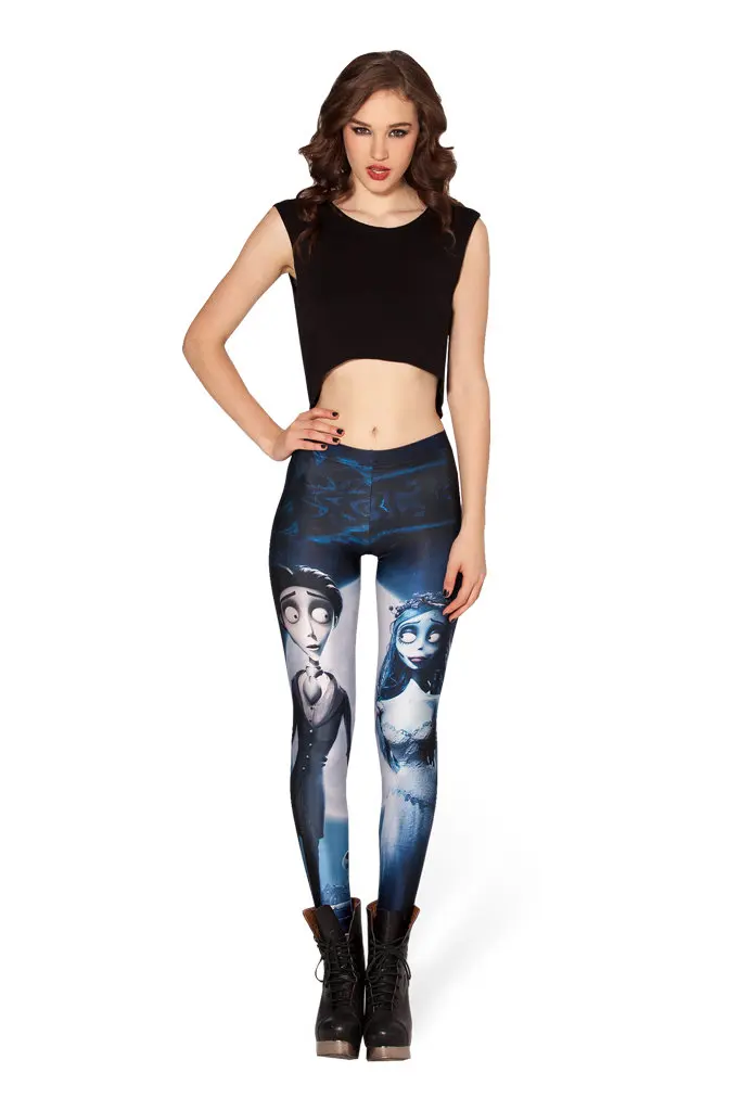 Горячая 3D Скелет женские панк черные штаны для бега дышащие эластичные Хэллоуин Череп Беговые брюки S до 4XL 10 узоров