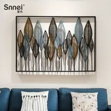 Французский кантри спальня прикроватные настенные украшения гостиной Трехмерные настенные украшения креативные железные настенные украшения