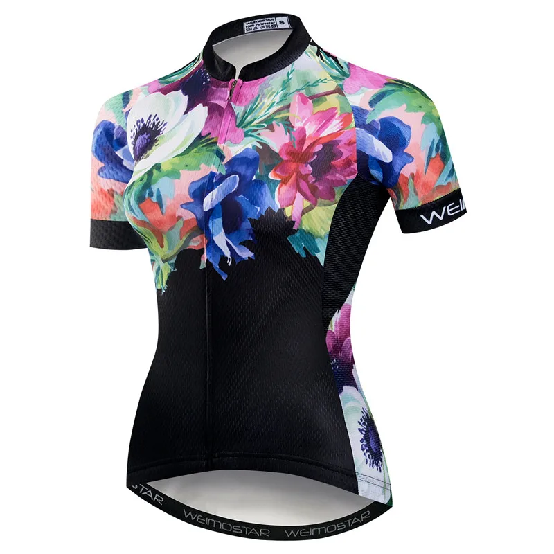 Спортивная кофта weimostar для мотоспорта женская летняя Pro одежда для коллективного велосипеда короткий рукав MTB велосипед Джерси рубашка Цикл Одежда Майо Ciclismo - Цвет: Color 2