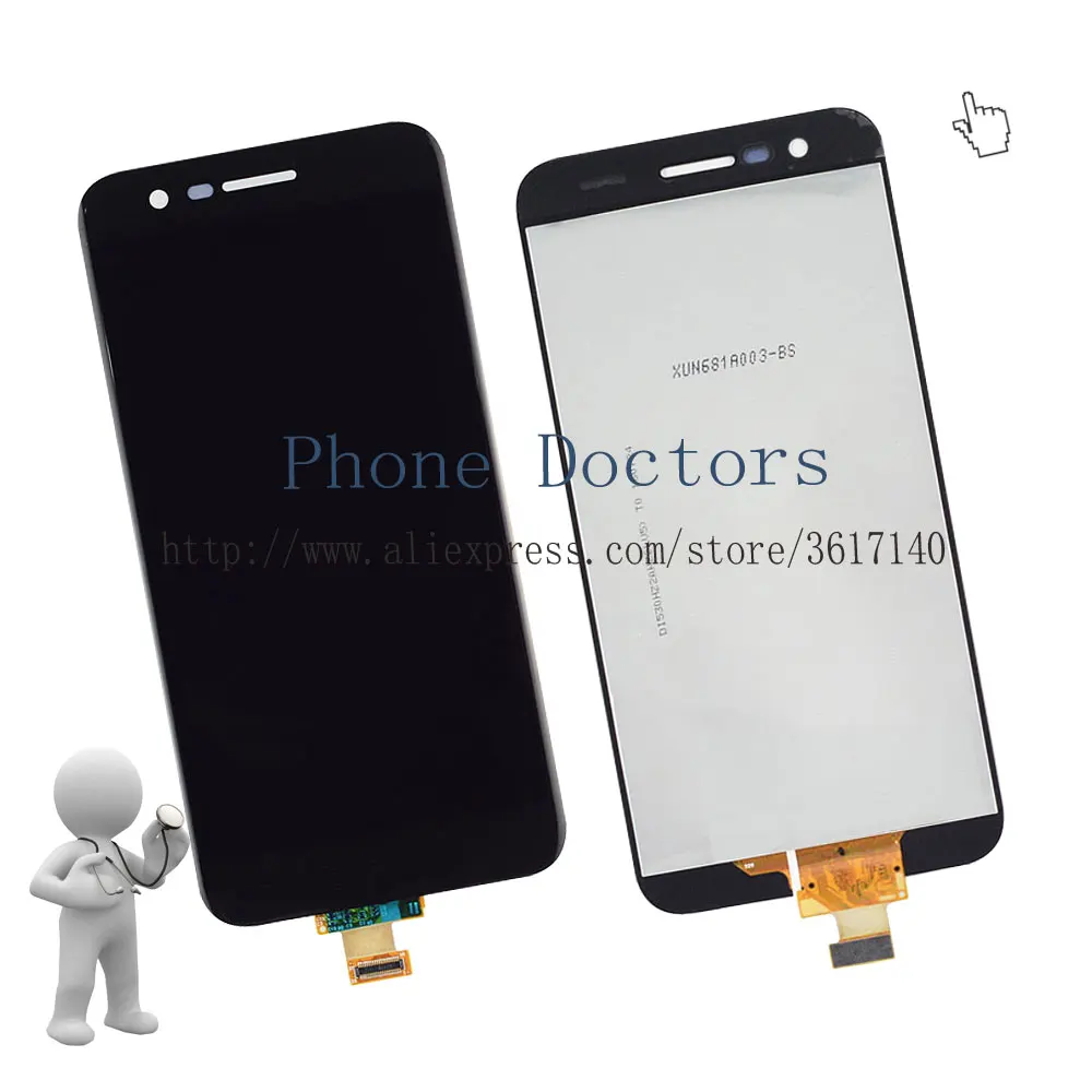5 3 ''Full ЖК дисплей + Сенсорный экран дигитайзер в сборе рамка Крышка для LG K10 (2017)