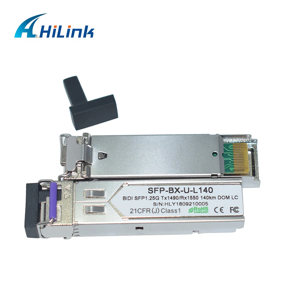 Одноволоконный 1 25 base bx WDM трансивер 140G нм/Нм км BiDi SFP LC|Оптоволоконное