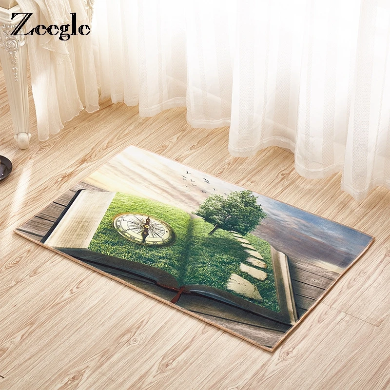 Zeegle 3D ковер с напечатанным природным пейзажем для гостиной спальни коврики