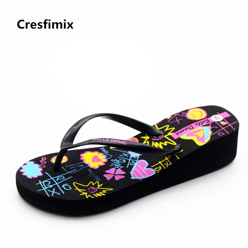 platform beach flip flops