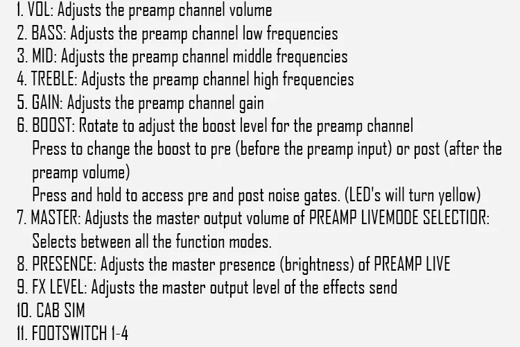 Mooer Preamp Live электрогитара мульти-педаль эффектов Boost приложение доступно Overdrive шум ворота цифровой предусилитель петля