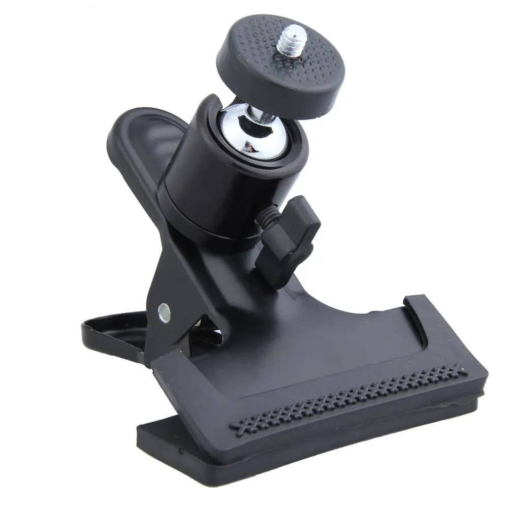 Universal 1/4 Screw Mount Camera Stand Large Clamp Ball Head Rotatable Camera Stabilizer Bracket