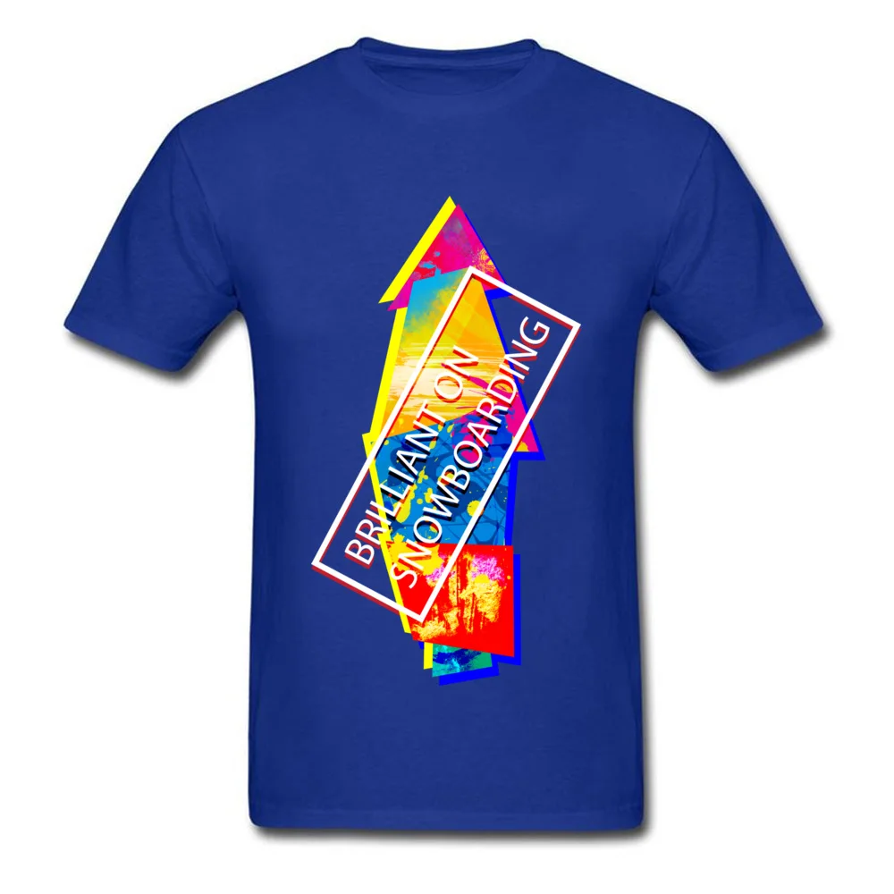 Men Company Tops Shirts O Neck ostern Day 100% Cotton Fabric T Shirts Normal Short Sleeve BRILLIANT ON SNOWBOARDING T Shirt BRILLIANT ON SNOWBOARDING blue