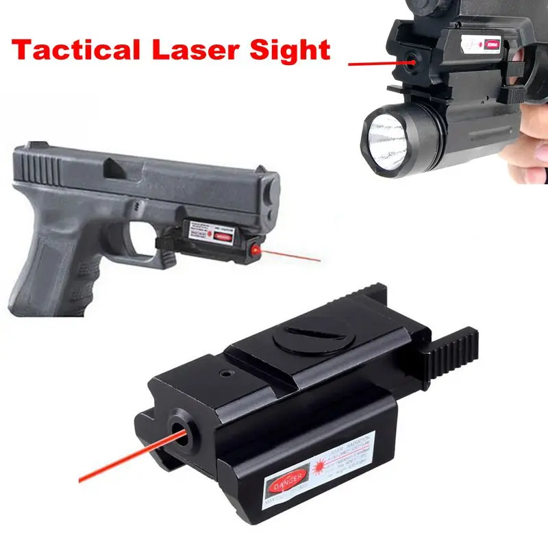 5mw Compact Red Dot Laser Sight Scope Tactical Led Flashlight Combo For Rifle Pistol Hand Air