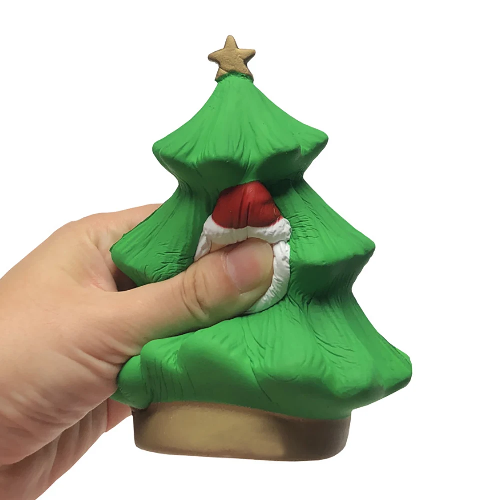 Медленный отскок Елочная игрушка PU моделирование Squeeze Рождественская елка для снятия стресса-стресс детские игрушки и подарки