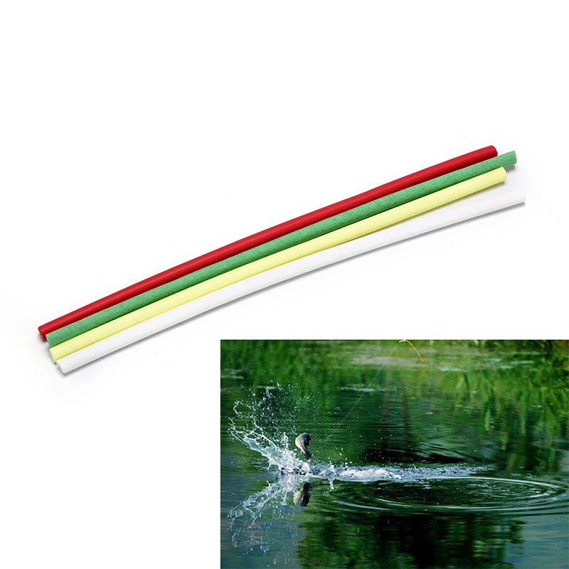 

50PCS High Density Cylinder Foam with Center Hole for Fishing Float Making Fly Tying Rig Making DIY Fishing Gear 4.2-4.5mm