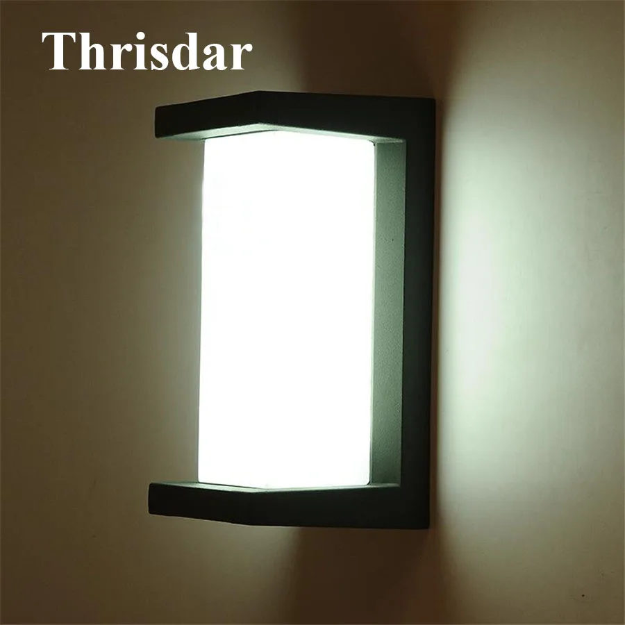 

Thrisdar 10W 20W Modern Waterproof LED Wall Lamp Outdoor Garden Courtyard Aisle Corridor Porch Light Villa Balcony Wall Light