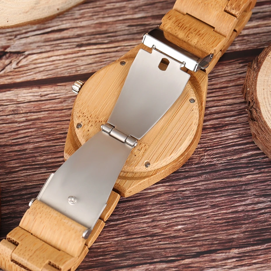 Minimalist Mens Watches Retro Zebra Wood Quartz Clock Women Creative Full Bamboo Bangle Casual Sports Xmas Gifts Reloj de madera 2018 New Fashion (12)