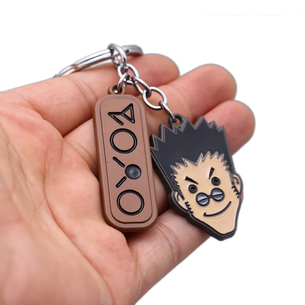 

HUNTER x HUNTER Keychain Leorio Paladinight Metal Tritium Pendant Key Ring Holder Figure Chaveiro Anime Men Jewelry llaveros HC1