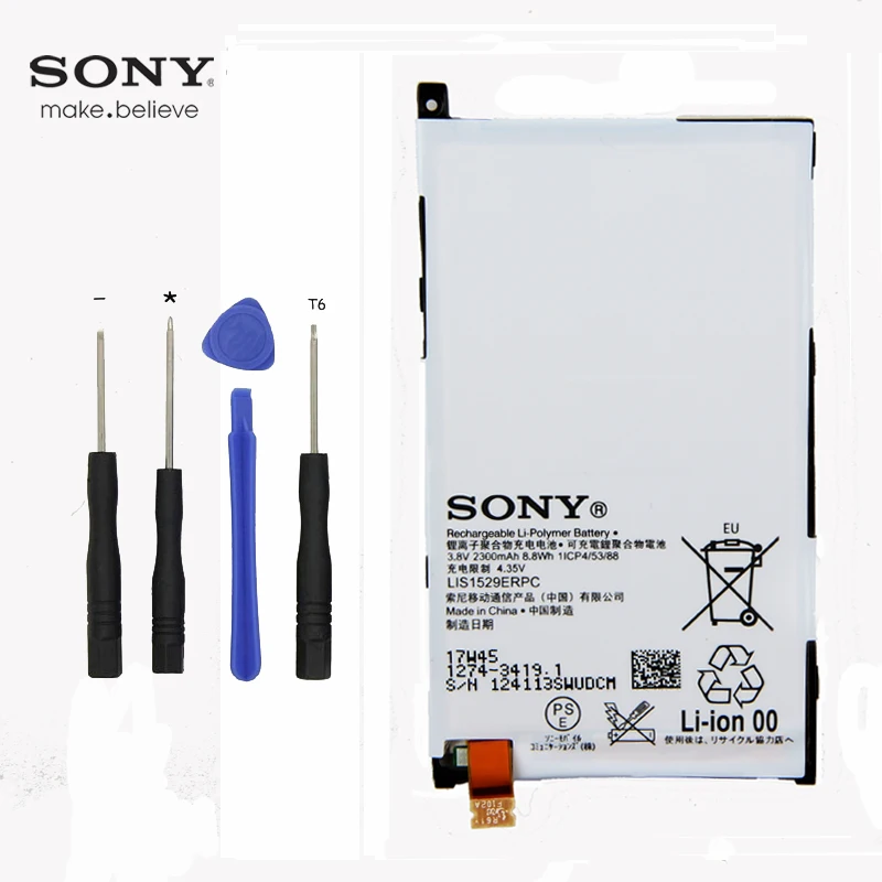 

Original Sony Z1 Mini Phone Battery For SONY Xperia Z1 mini D5503 Compact M51W Z 1 LIS1529ERPC Mobile Phone Xperia Z1 2300mAh