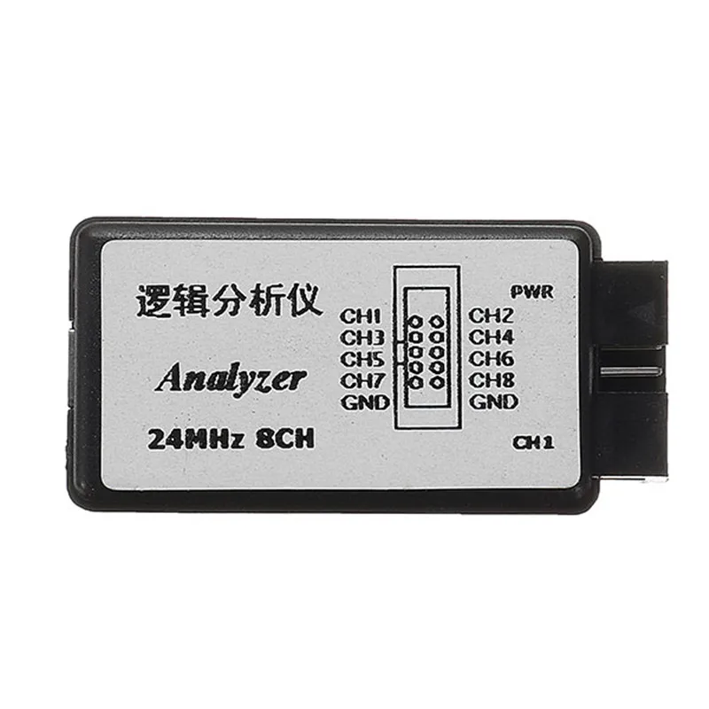 USB логический анализатор 24M 8CH микроконтроллер ARM FPGA инструмент отладки 24 МГц 16 12 8 4