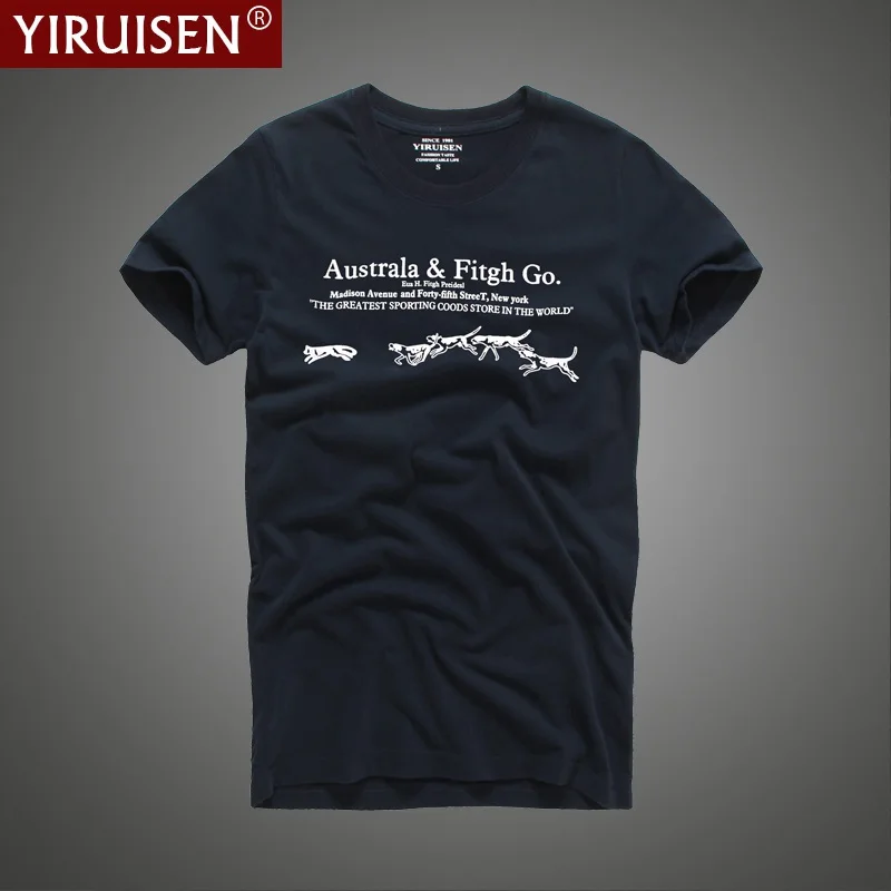 YiRuiSen Мужская брендовая футболка Летняя Повседневная Белая Мужская хлопковая футболка с коротким рукавом - Цвет: 6865