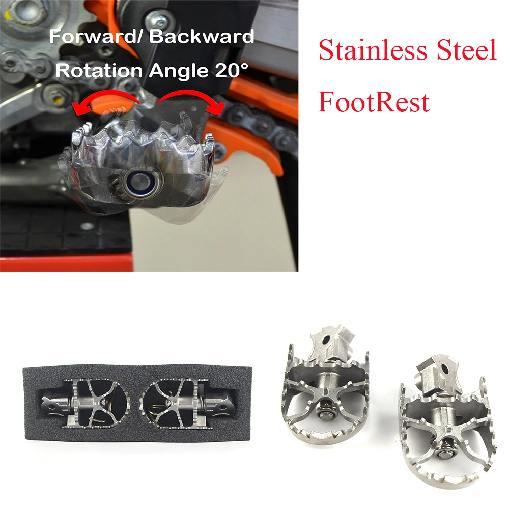 

For BMW R1150GS R1200GS Adv ADVENTURE F/G650GS F700/800 R1250GS Stainless Steel FootRest Footpegs Foot rest Foot Pegs For Suzuki