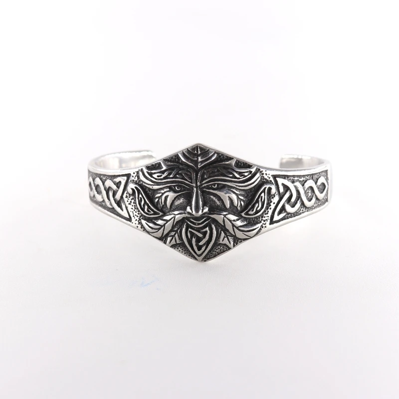  Men's Handmade Nordic Rune Bangle Viking men cuff bangles (1)