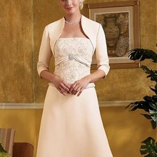 Три Четверти Рукава Атласная Свадебные Вечер Куртка Болеро Для Выпускного Вечера Свадебные Платья J11