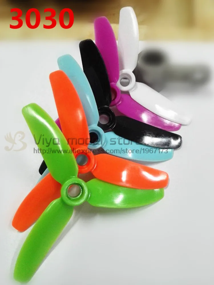 

24PCS/12 pairs 3030 propellers high-quality 3 inch 3 blade propeller (CW/CCW) for DIY mini race drones 1306 motor QAV-R quadcopt