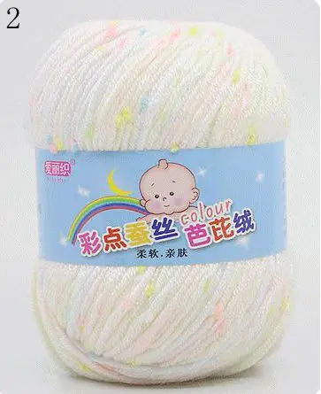 High Quality Baby Cotton Cashmere Yarn For Hand Knitting Crochet Worsted Wool Thread Colorful Eco-dyed Needlework 2