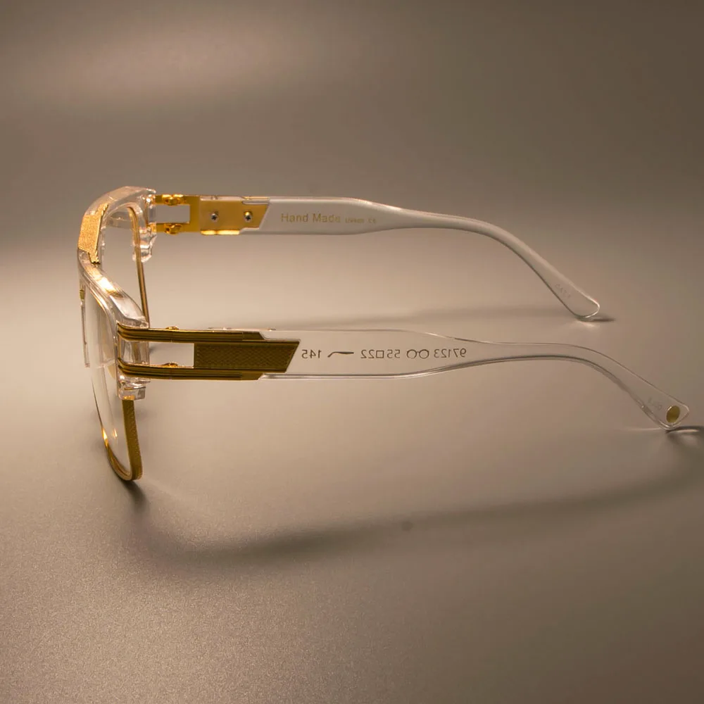 CCSPACE золотые металлические прозрачные очки в оправе классические ретро