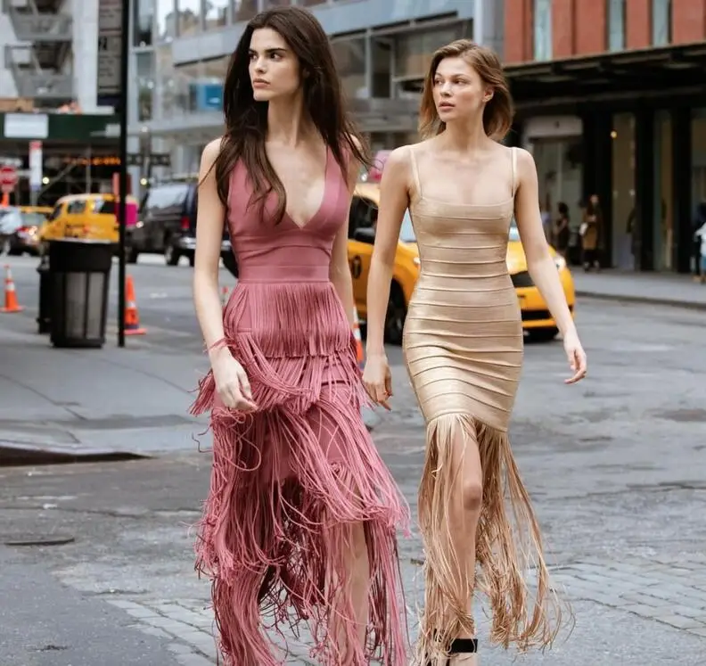 Top Quality Gold Slip Tassel Long Rayon Bandage