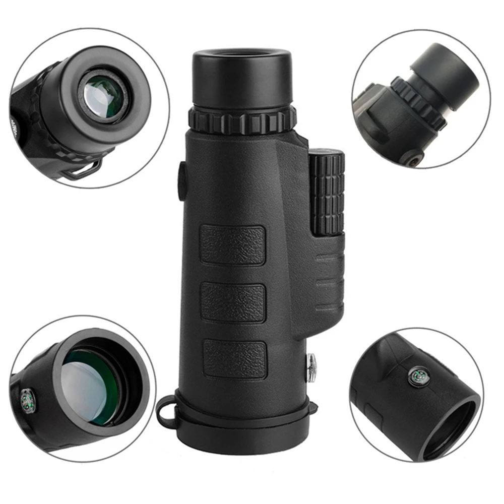 

Outdoor 12*50 HD Dual Focus Optical Monocular Camera Lens Telescope With Tripod Cell Phone Holder For Hiking Hunting Camping