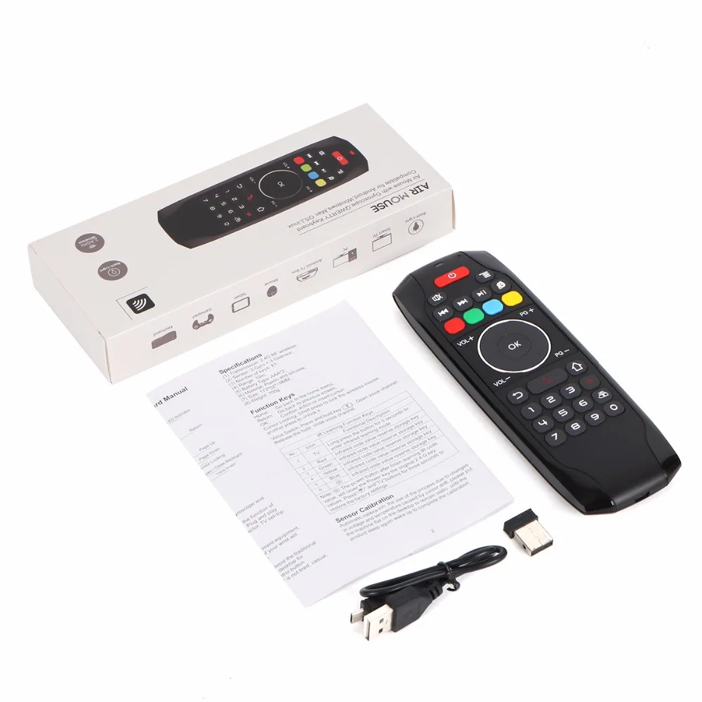 MX9-P 2.4GHz Wireless Air Mouse Remote Controller w/ Keyboard