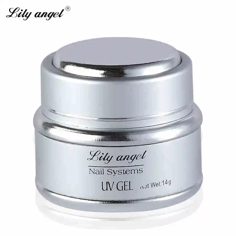 Lily Angel Gel Uv Builder Nail Art Pink/ Clear/ White Beauty Salon 14g Strong False Tips
