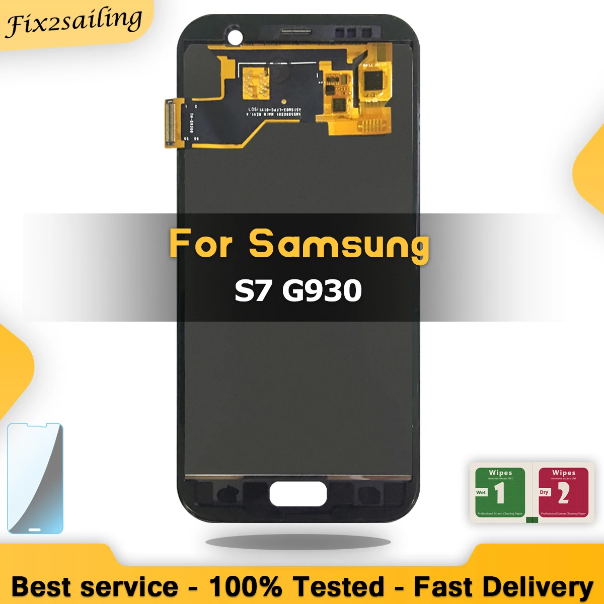 

100% Tested LCD For SamSung Galaxy S7 G930 G930F LCD Display Touch Screen Digitizer Assembly Replacement Parts