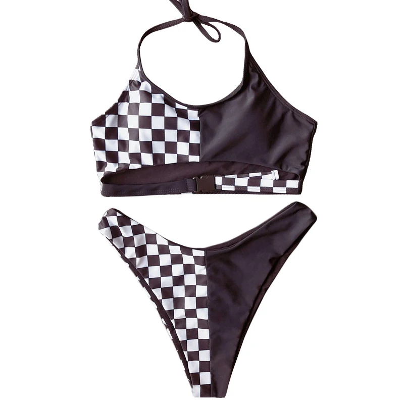 ZisioN 2019 Sexy Bikini Set Women Swimsuit Female Swimwear Patchwork Plaid Bikinis Sport Two-Pieces Bathing Suit Padded Biquini HTB1W1Z XiHrK1Rjy0Flq6AsaFXav - ZisioN 2019 Sexy Bikini Set Women Swimsuit Female Swimwear Patchwork Plaid Bikinis Sport Two-Pieces Bathing Suit Padded Biquini