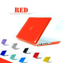 Прорезиненный Матовый Жесткий чехол для Mac Book белый 1" A1342 MC516 MC207 для Macbook ноутбука сумка для ноутбука крышка клавиатуры