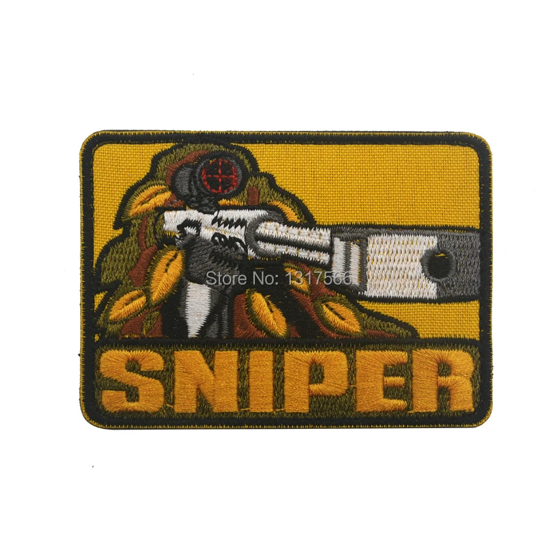 

SNIPER Embroidery Patch Embroidered Patches Military Tactical Armband Fabric Sticker Sewing Applique For Backpack Jacket Clothes