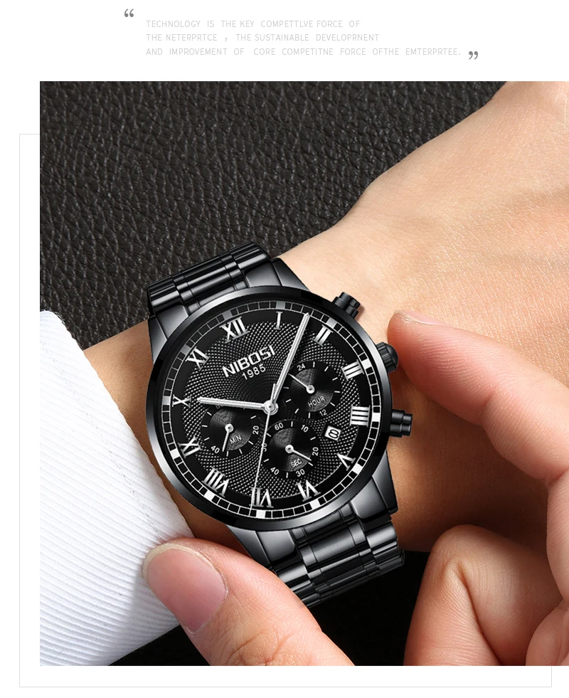 NIBOSI Mens Sport Watches Men Waterproof Luxury Brand Watch 2018 Fashion Full Steel Analog Quartz Wristwatch Relogio Masculino   (21)