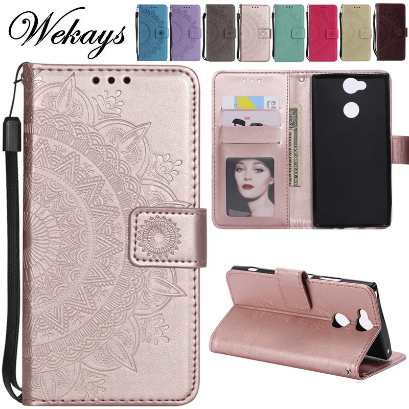 

Wekays Cover For Sony XA2 Ultra Luxury Totem Flower Leather Flip Funda Case For Coque Sony Xperia XA2 Ultra Cover Case XA2 Ultra