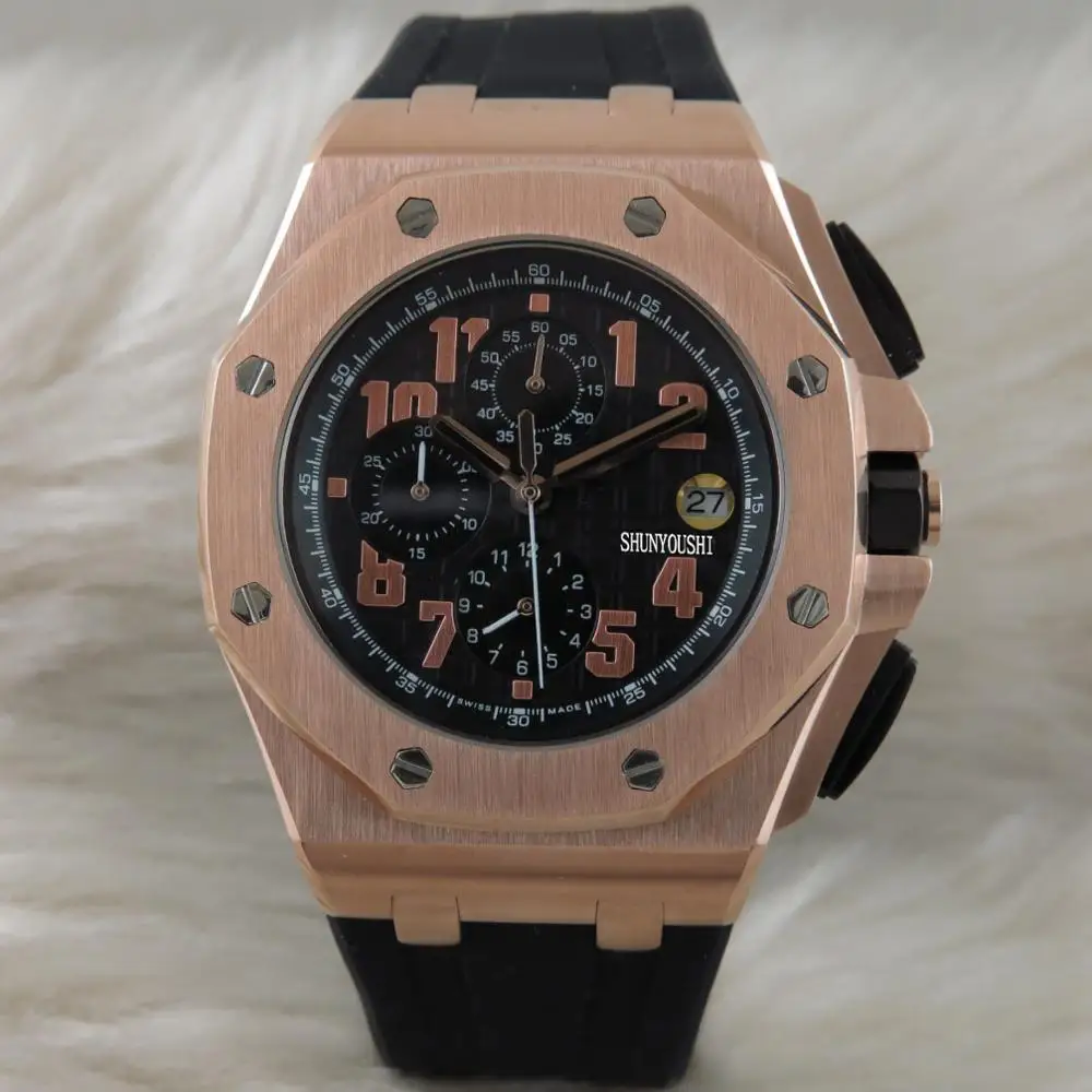 Mens Watches Top Brand Runway Luxury European Design Quartz Wristwatches A06389