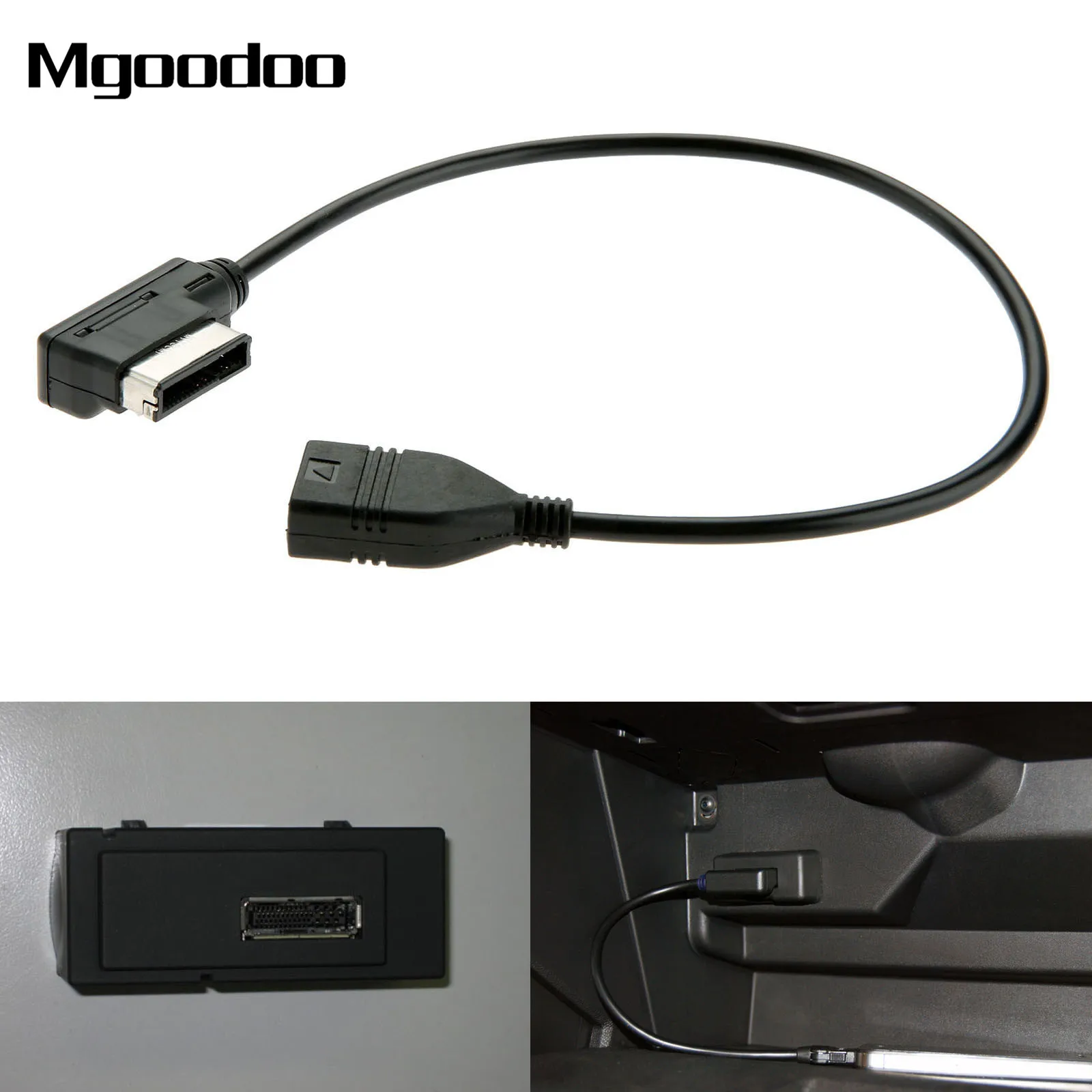 USB Drive Data Sync Transfer & Charging JIMAT Audi AMI MDI MMI to USB AUX Audio Music Interface AUX-in Media-in Audio Cable Adapter for Audi A3 A4 A5 A6 S5 A6 A8 Q7 S4 A3 A4 A5 Volkswagen