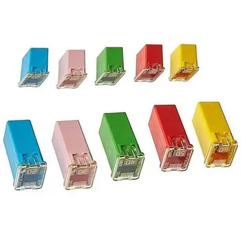 

Hot Sale 10 Pc Car Fuse FMX Female Maxi Fuse Assortment LOW and TALL/STD Shaped Assortment Fuse 20A 30A 40A 50A 60A