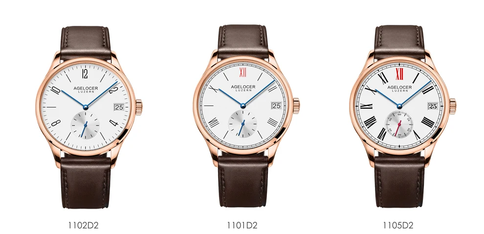 Agelocer швейцарские оригинальные брендовые автоматические часы мужские коричневые классические спортивные часы с календарем и датой мужские повседневные наручные часы relojes