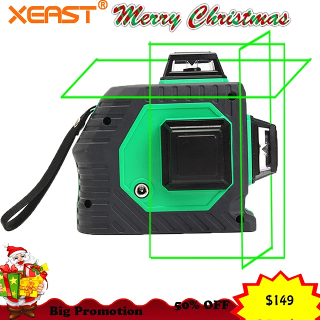 Best Offers Xeast 12 lines Green beam 3D 360 degree Rotary Wall Multi cross Line Auto Self-Leveling Laser Level meter tool machine Best Offers Xeast 12 lines Green beam 3D 360 degree Rotary Wall Multi cross Line Auto Self-Leveling Laser Level meter tool machine