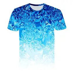 Большие размеры 4XL 5XL, брендовая футболка с забавным дизайном и 3D-принтом синего цвета для мальчиков, 2019 год, Детская футболка с короткими