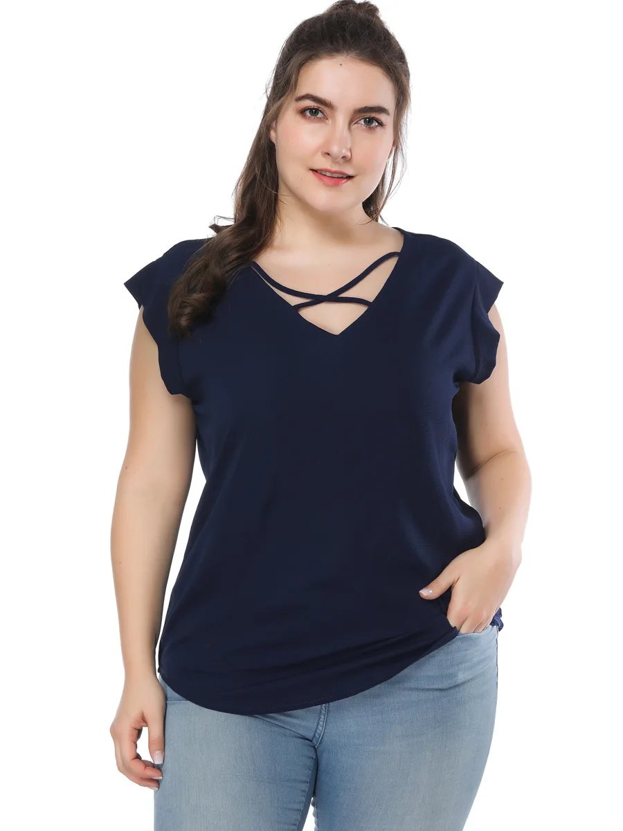 womens plus size sleeveless blouses